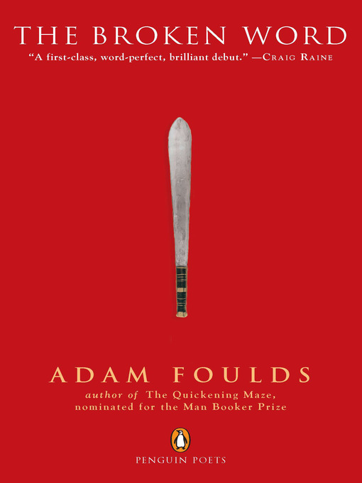 Title details for The Broken Word by Adam Foulds - Available